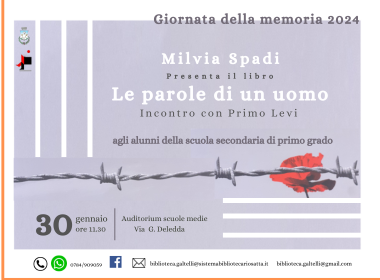 Presentazione “Le parole di un uomo. Incontro con Primo Levi”