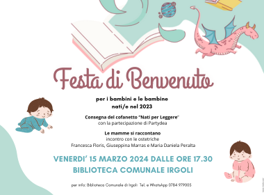 Festa di Benvenuto per i nuovi nati/e nel 2023