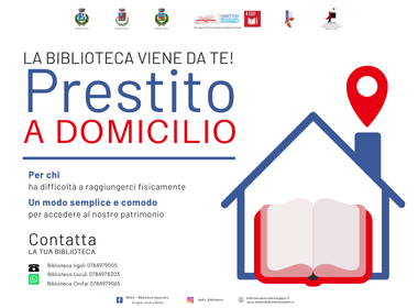 La biblioteca viene da te: il prestito a domicilio! Irgoli – Loculi – Onifai