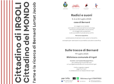Cittadino di Irgoli, cittadino del mondo: l’arte e la ricerca di Bernard Lortat-Jacob – IRGOLI