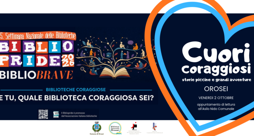 Bibliopride 2026: “Cuori coraggiosi” a Orosei