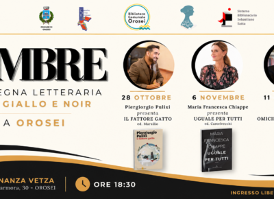 OMBRE: tre appuntamenti tra giallo e noir a Orosei