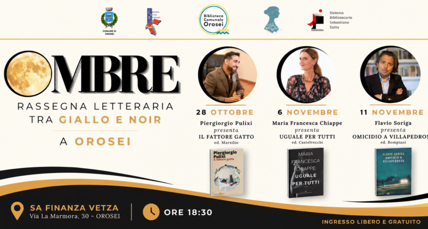 OMBRE: tre appuntamenti tra giallo e noir a Orosei